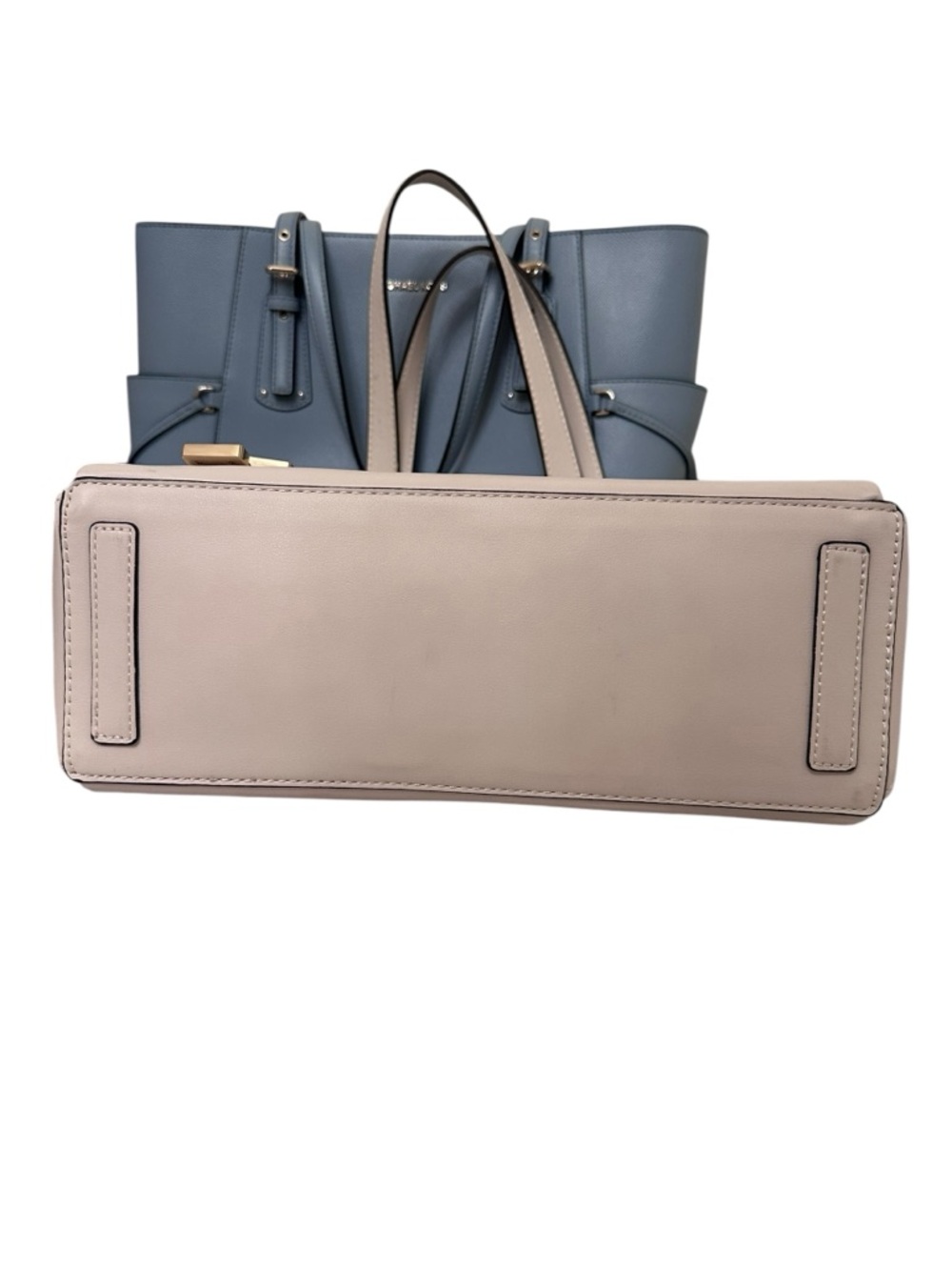 Nine West Beige Tote Bag with Gold Accents - Picture 7 of 9